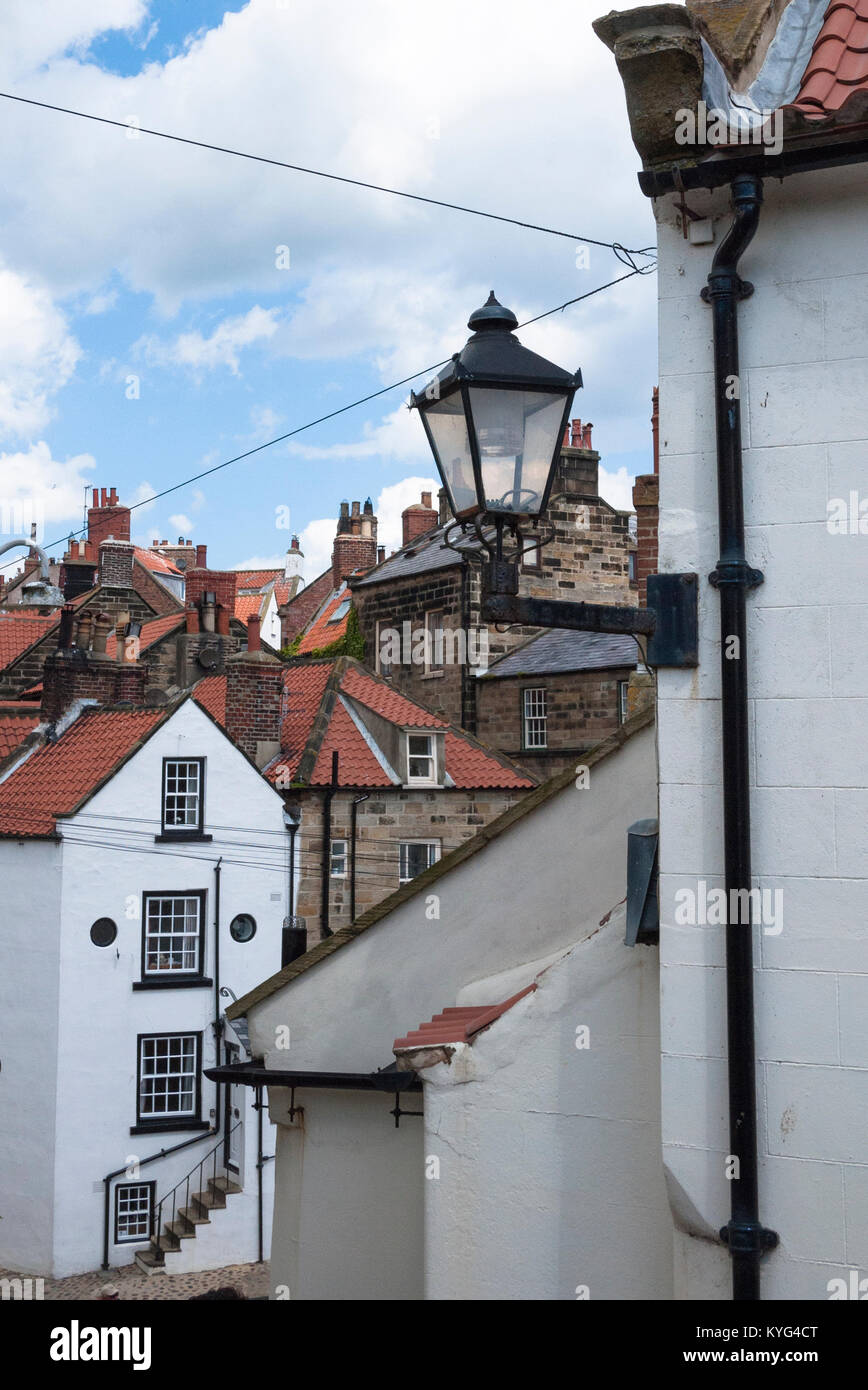 Houses in the coastal village of Robin Hood's Bay, North Yorkshire