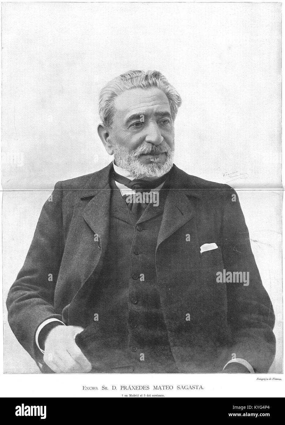 Práxedes Mateo Sagasta, de Christian Franzen Stock Photo Alamy