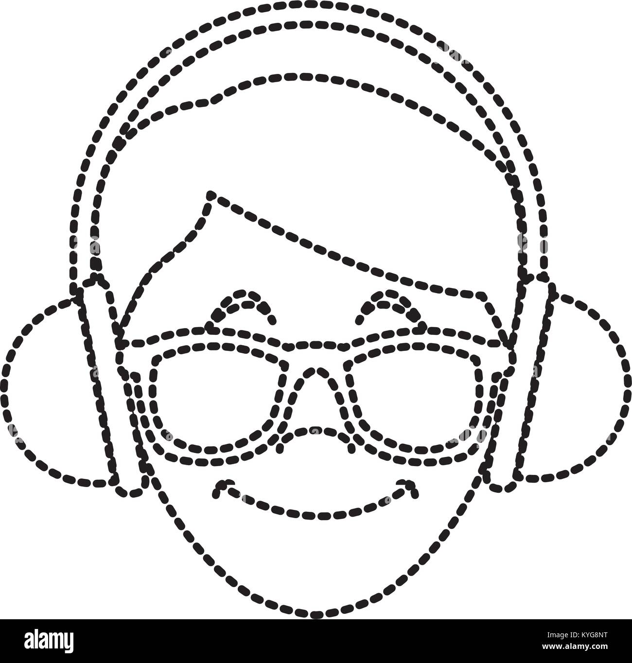Man with music headphones Stock Vector Image & Art - Alamy