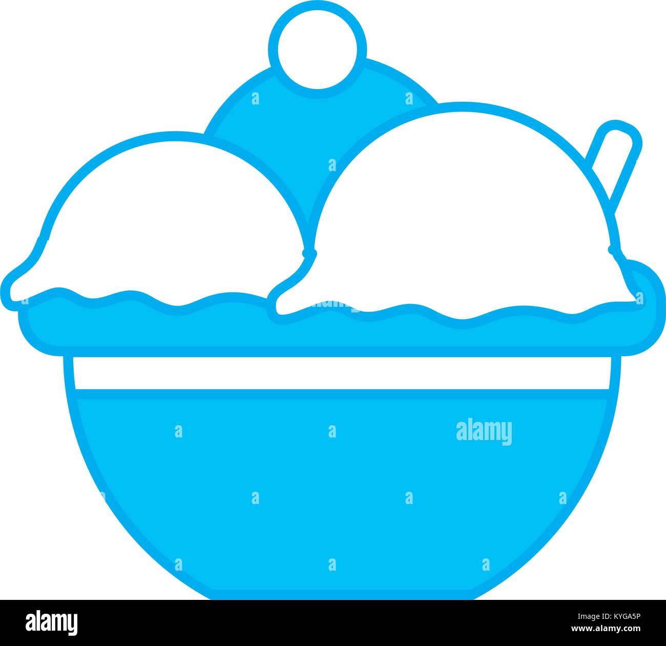 Ice cream bowl Stock Vector Image & Art - Alamy