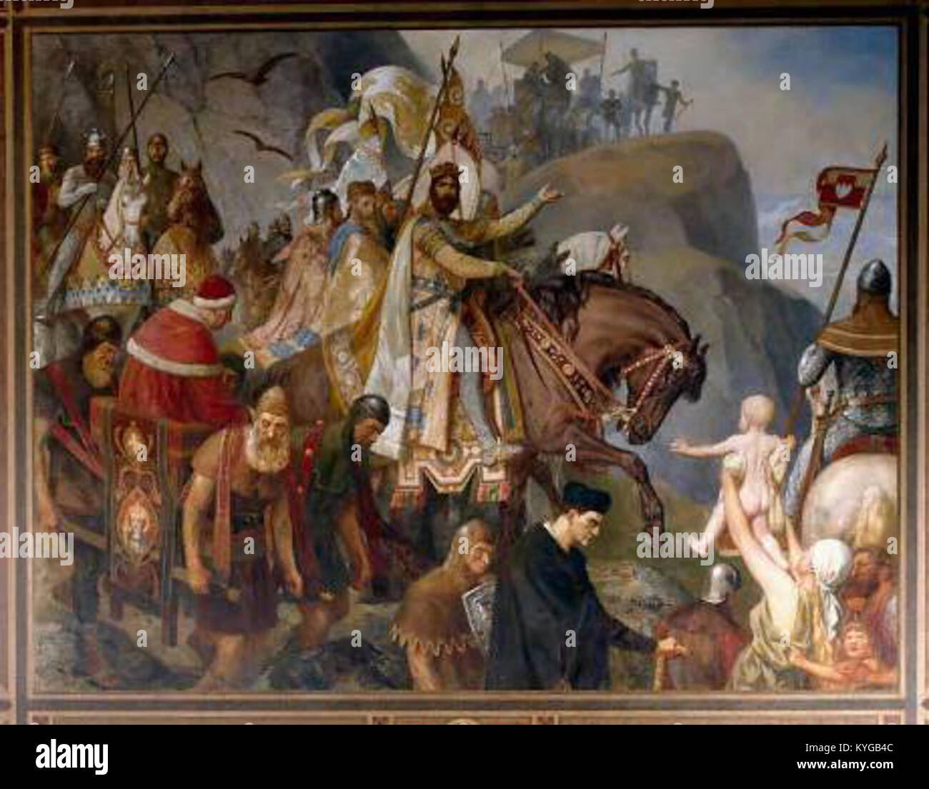 Rückkehr Heinrichs III. aus Italien Stock Photo Alamy