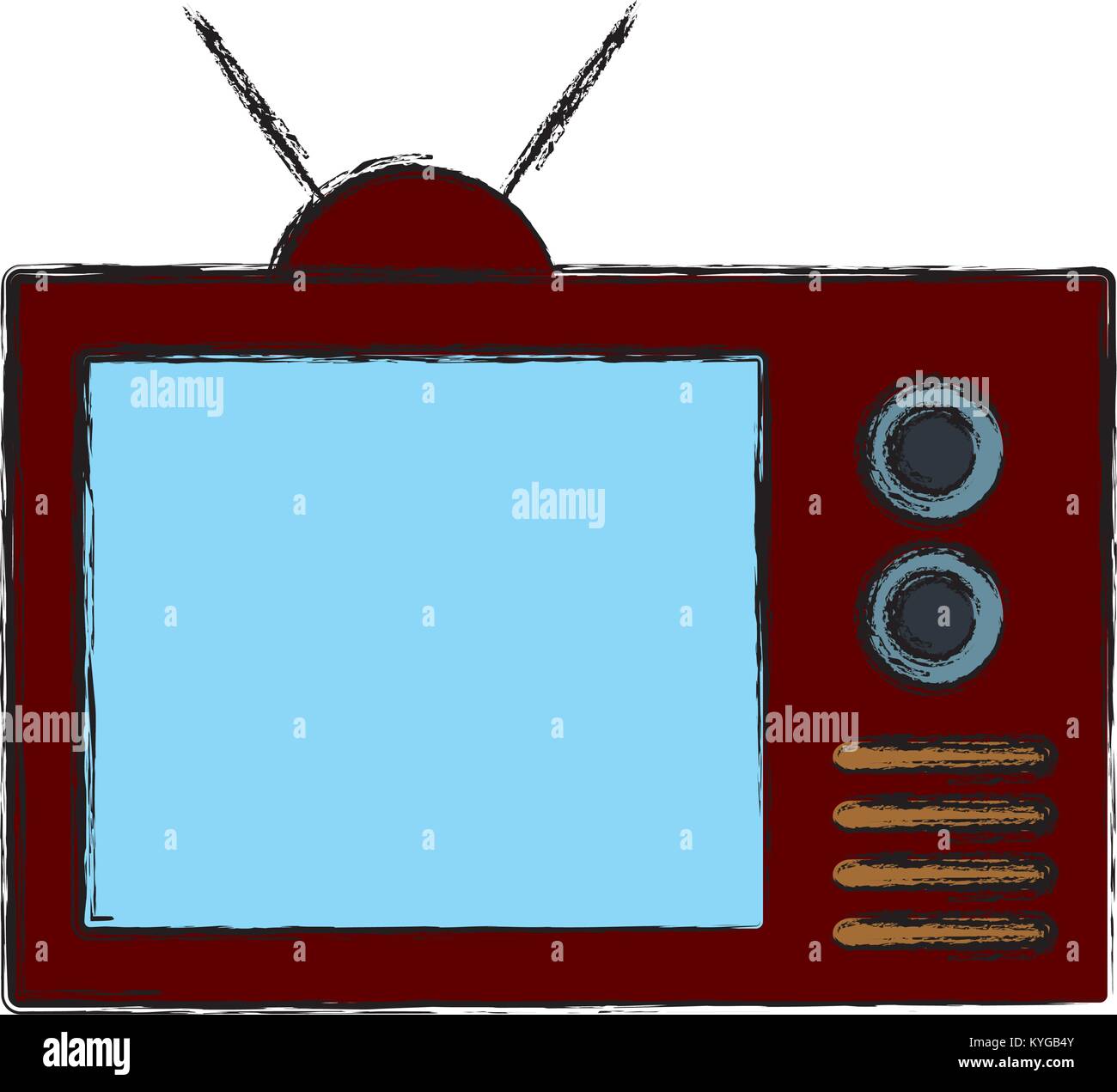 Old tv symbol Stock Vector Image & Art Alamy