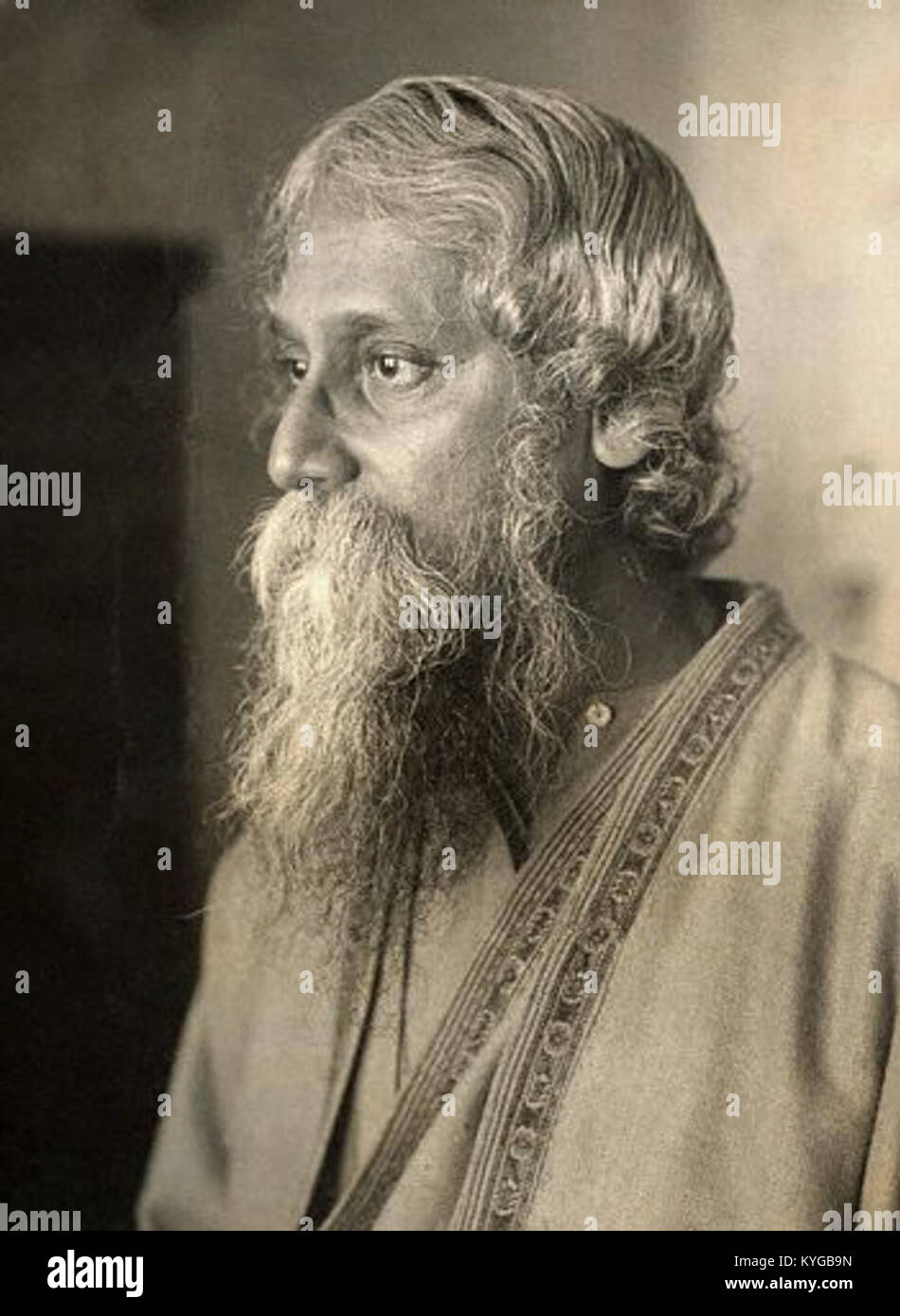 Rabindranath Tagore portrait (2 Stock Photo - Alamy
