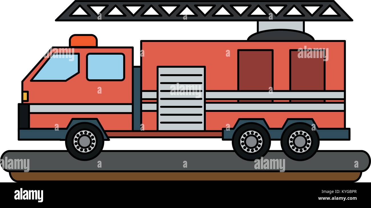 Fire truck vehicle Stock Vector Image & Art - Alamy