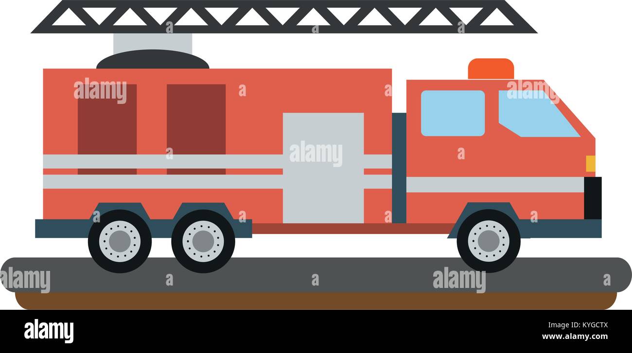 Fire truck vehicle Stock Vector Image & Art - Alamy