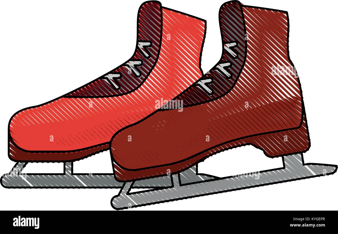 Ice skates equipment Stock Vector Image & Art Alamy