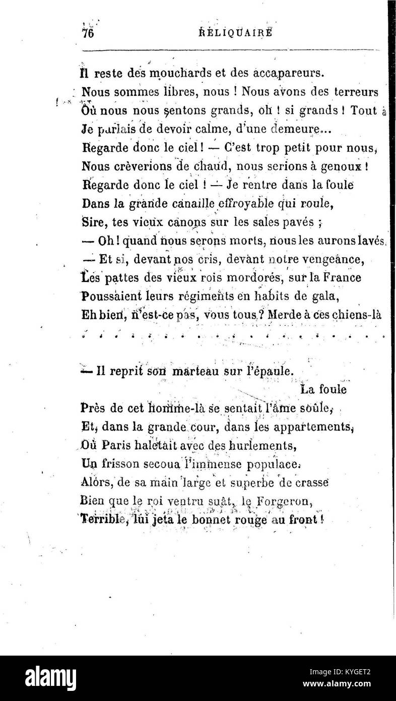 Page 98 of Arthur Rimbaud's *Poésies*, highlighting his poetic style ...