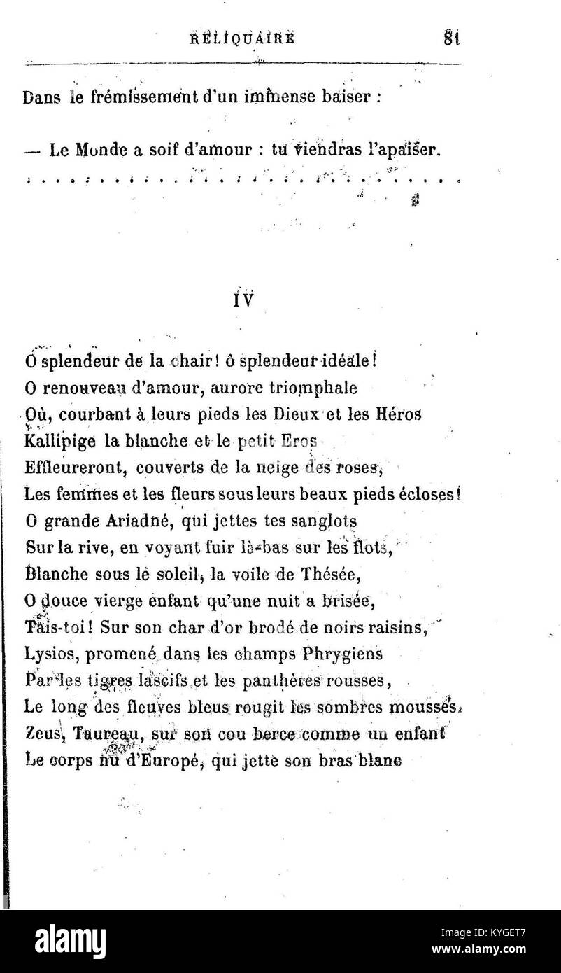 A page from Arthur Rimbaud's 'Poésies' features influential poems that ...