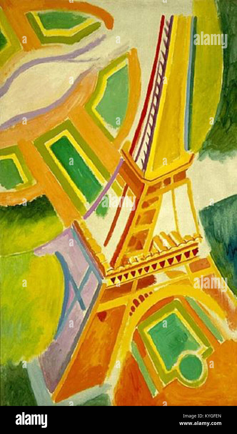 Robert Delaunay - Eiffel Tower (St Louis) Stock Photo