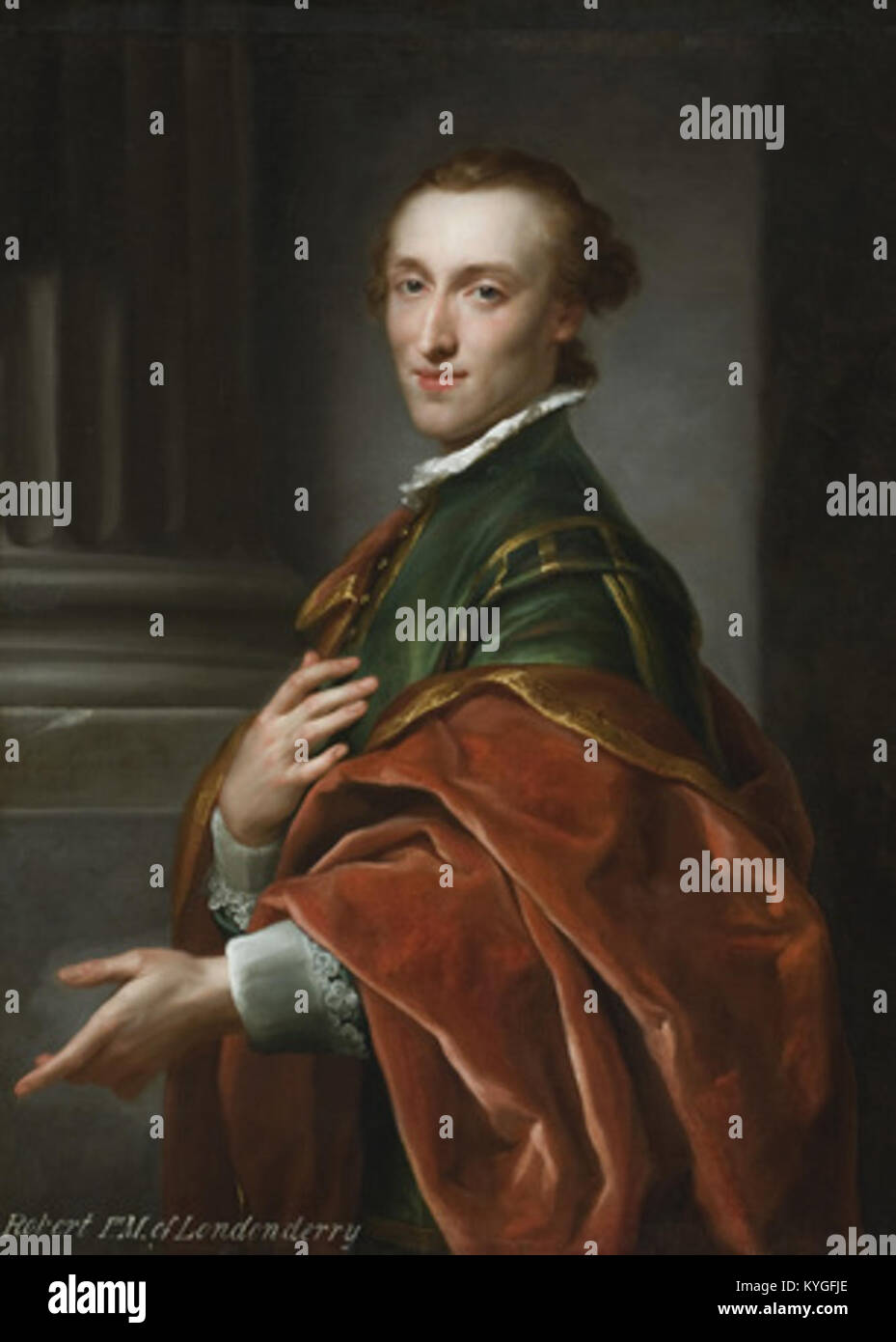 Robert Stewart, 1st Marquess of Londonderry (1739-1821) by Anton Raffael Mengs (1728-1779) Stock Photo