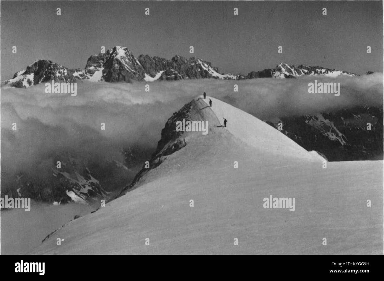 Rogljica in Škrlatica s Triglavskega ledenika 1930 Stock Photo - Alamy
