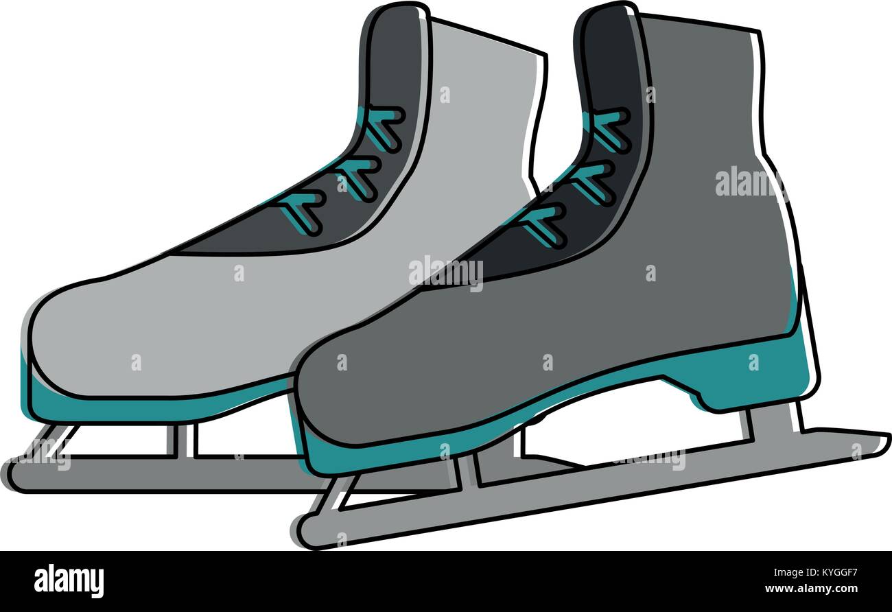 Ice skates equipment Stock Vector Image & Art Alamy
