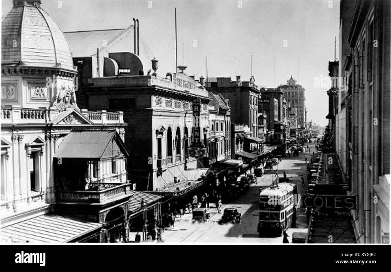 Rundle Street in Adelaide, South Australia, photographed in 1938 — free download