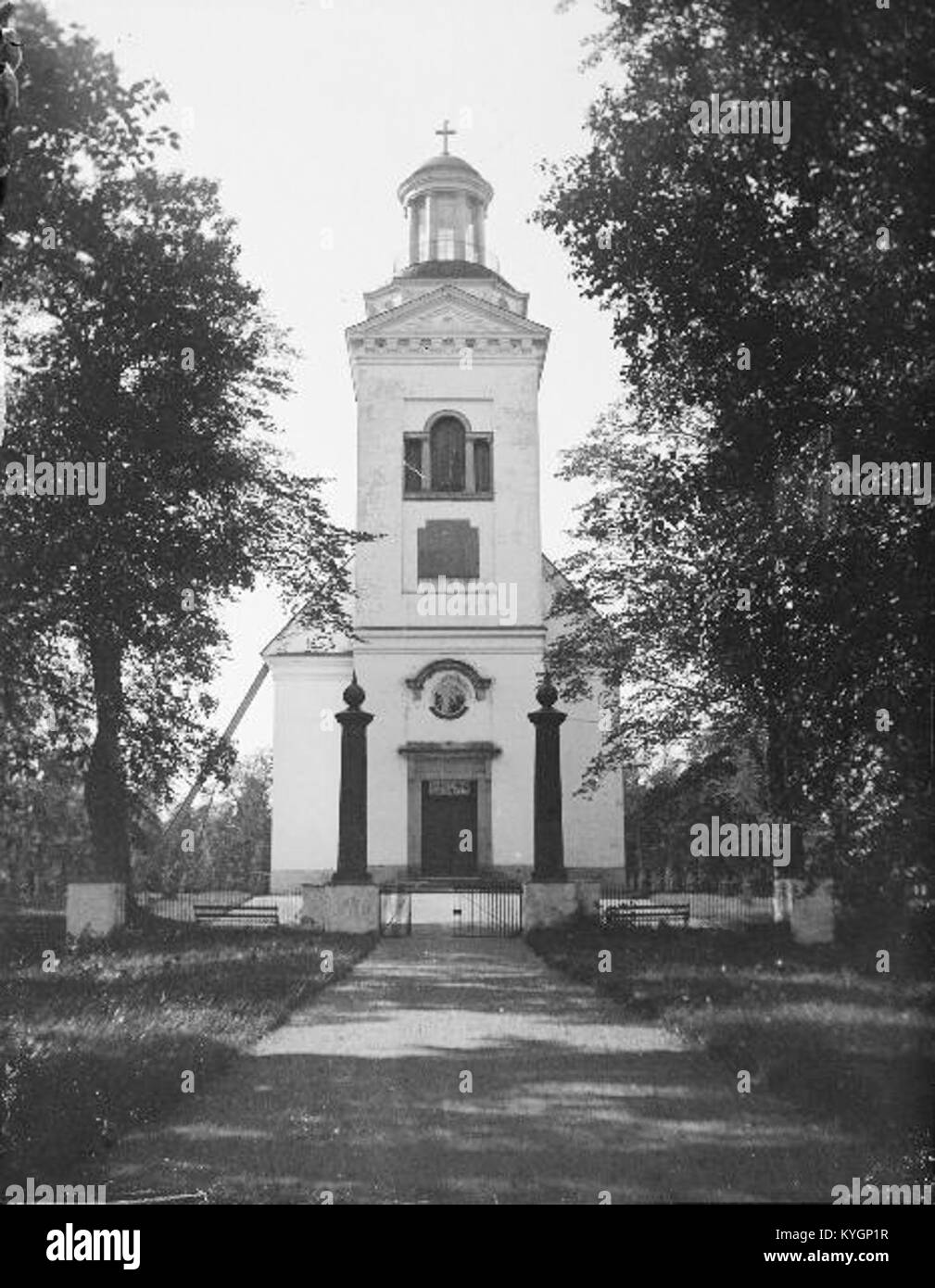 Söderfors Church in Sweden, shown in this image, is a historic ...