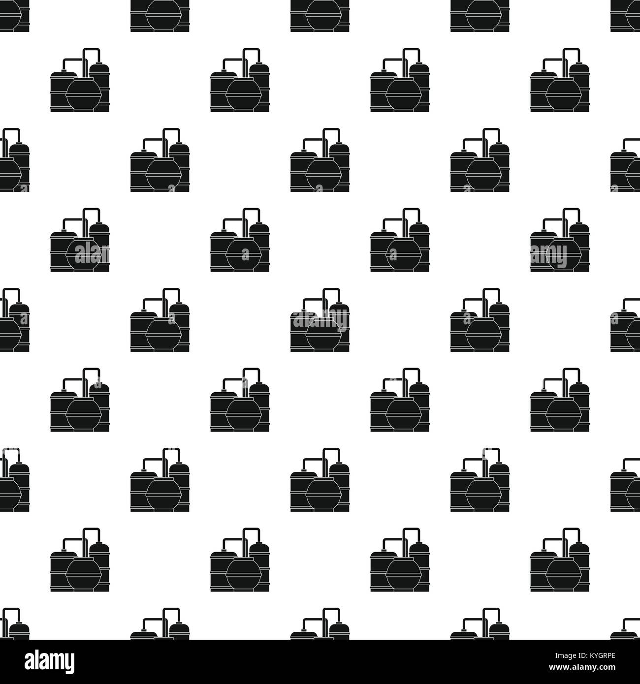 Petrochemical storage tanks Black and White Stock Photos & Images - Alamy