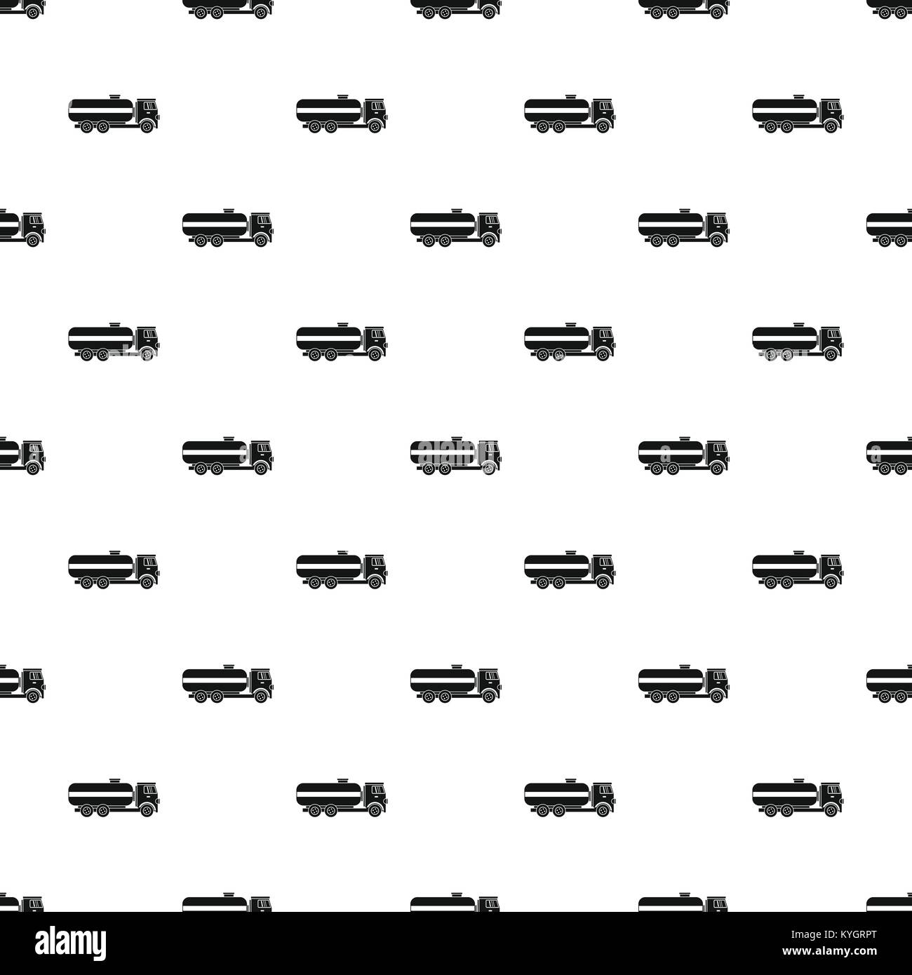 Fuel tanker truck pattern vector Stock Vector