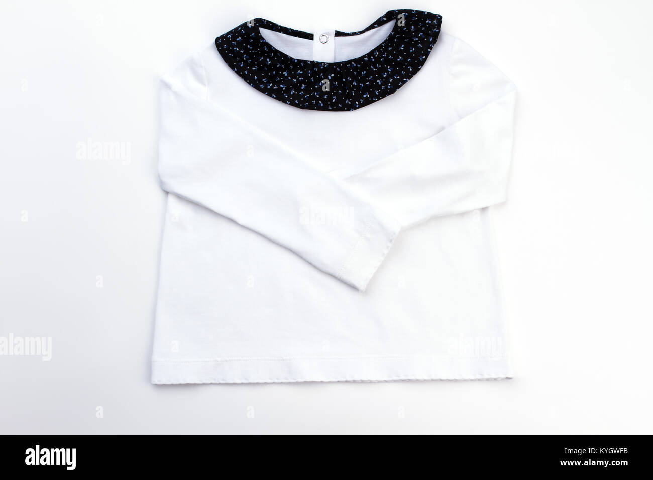 Pop Collar Pullover White