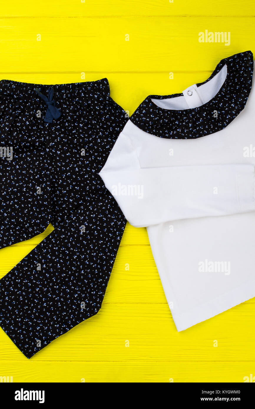 Pajama tshirt and pants Stock Photo Alamy