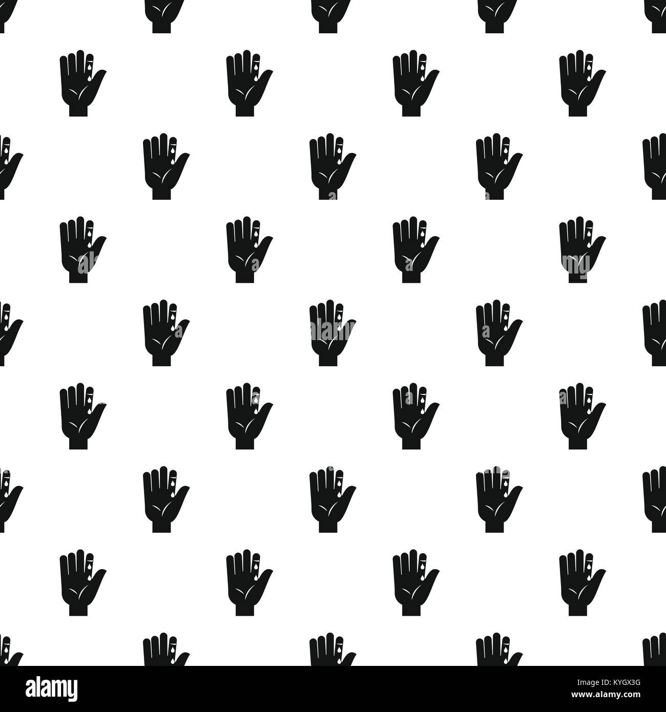 Finger with blood dripping pattern vector Stock Vector