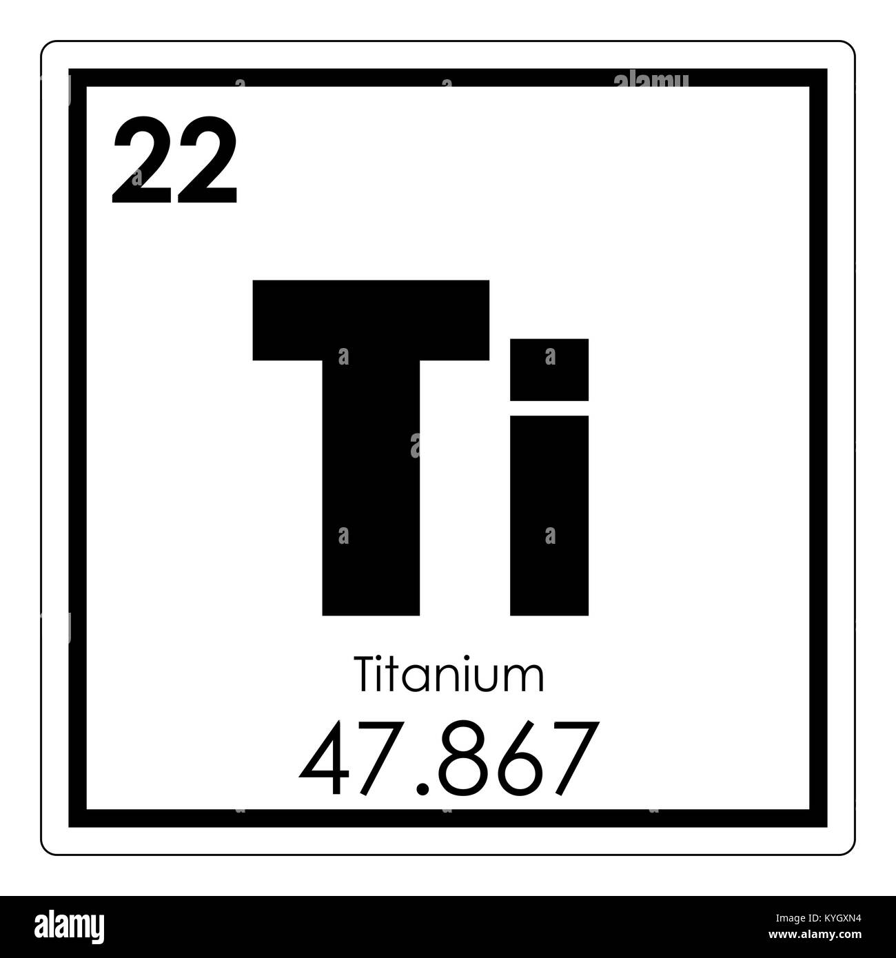 Titanium symbol hi-res stock photography and images - Alamy