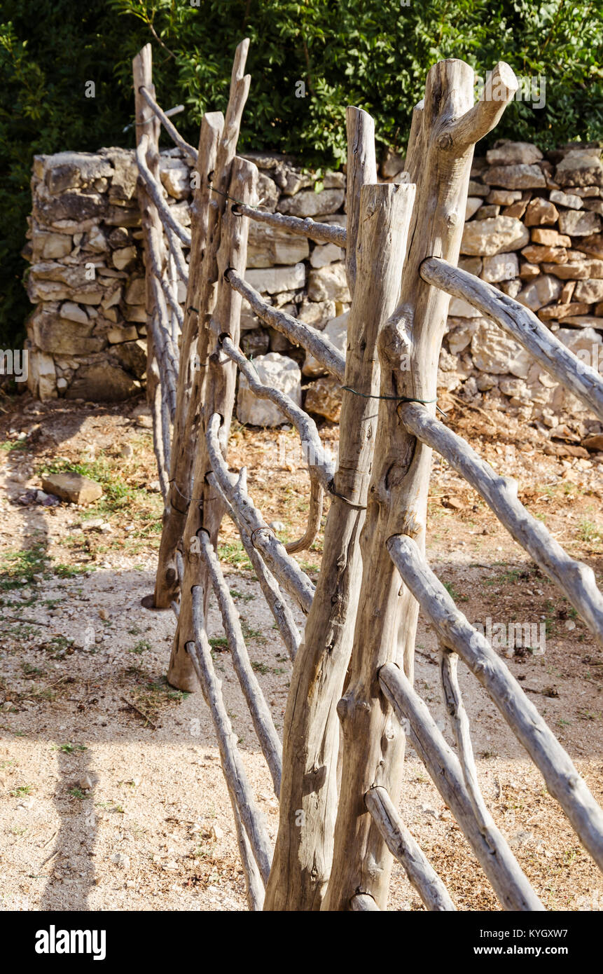 details of an old wooden fence Stock Photo - Alamy
