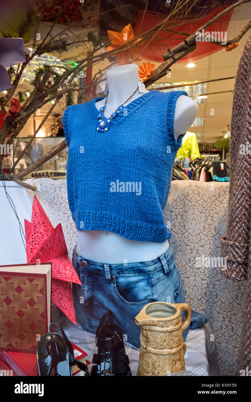 Window display in the an Edinburgh charity shop Stock Photo - Alamy