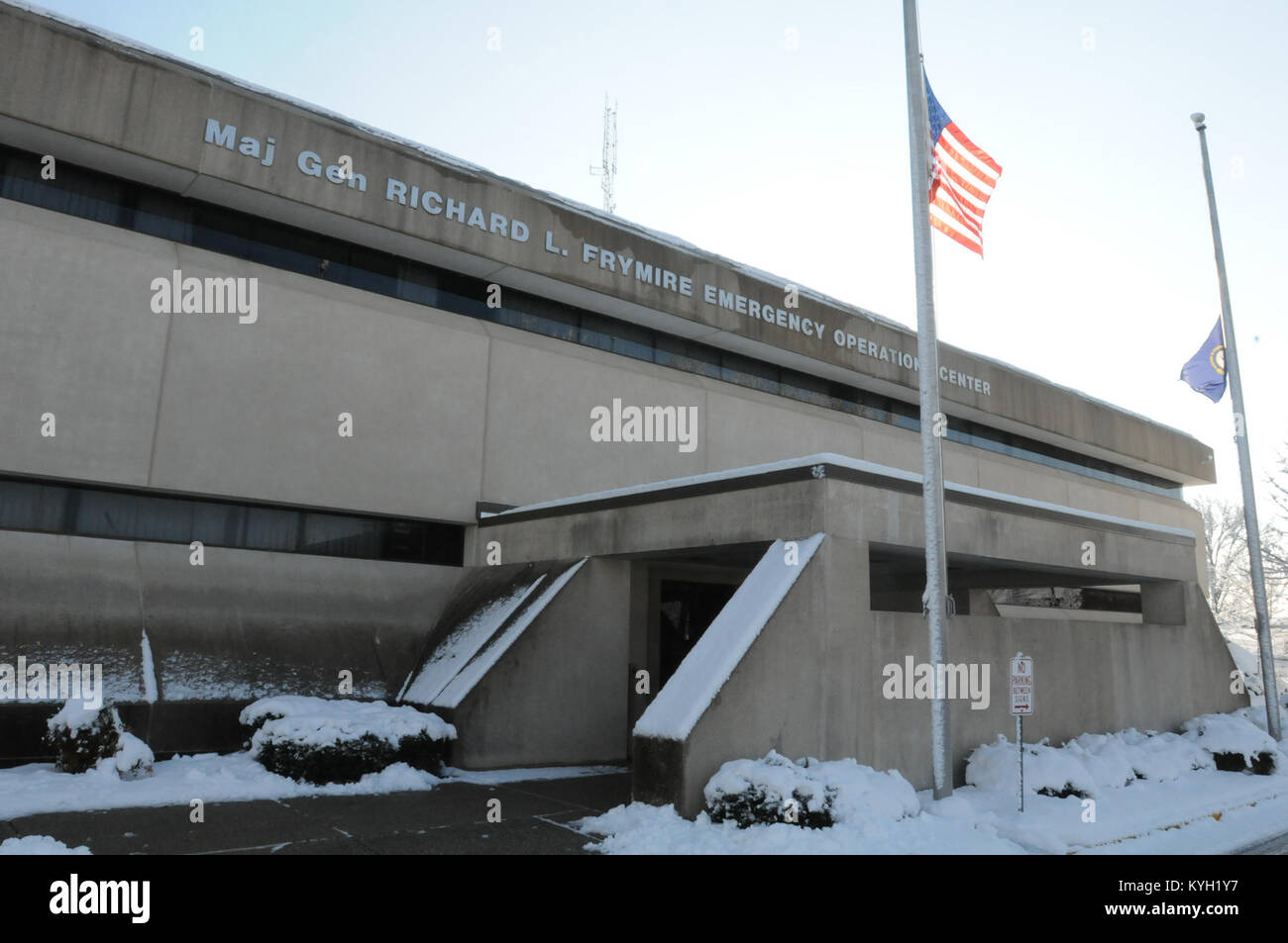 The Maj. Gen. Richard L. Frymire Emergency Operation Center is covered