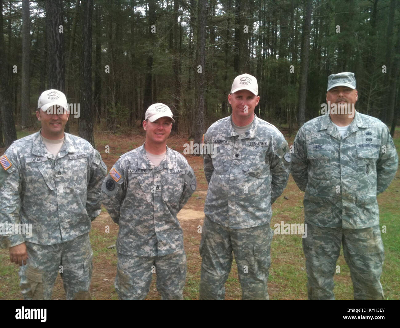 B team; Staff Sgt. Eric Dean, Staff Sgt. Corey Goatley, Lt. Col. Alan ...