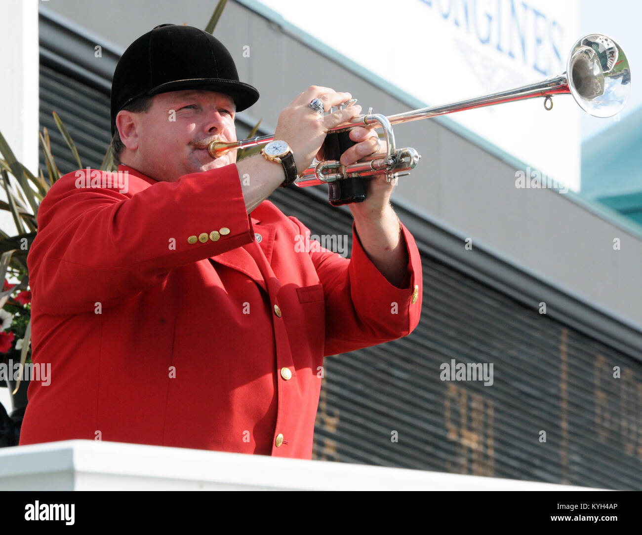 Steve Buttleman, the official bugler of Churchill Downs and the