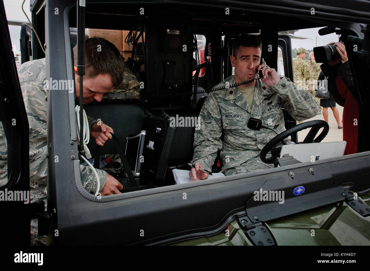 Maj. Bruce Bancroft, operations officer for the Kentucky Air National