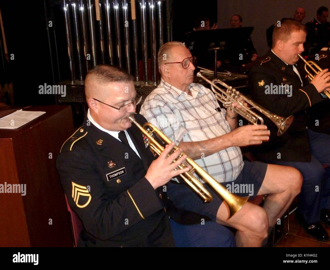 US military band concert Stock Photo Alamy