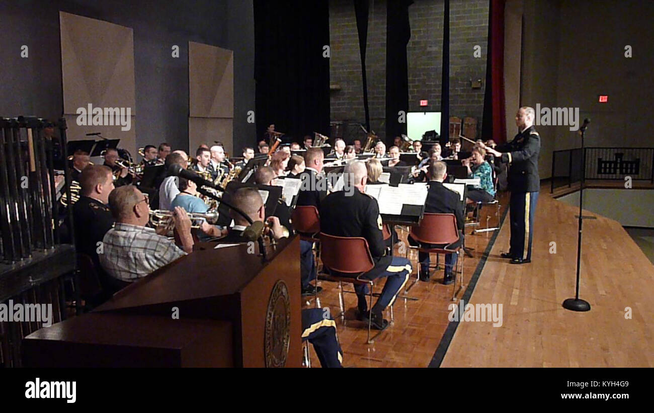 US military band concert Stock Photo Alamy