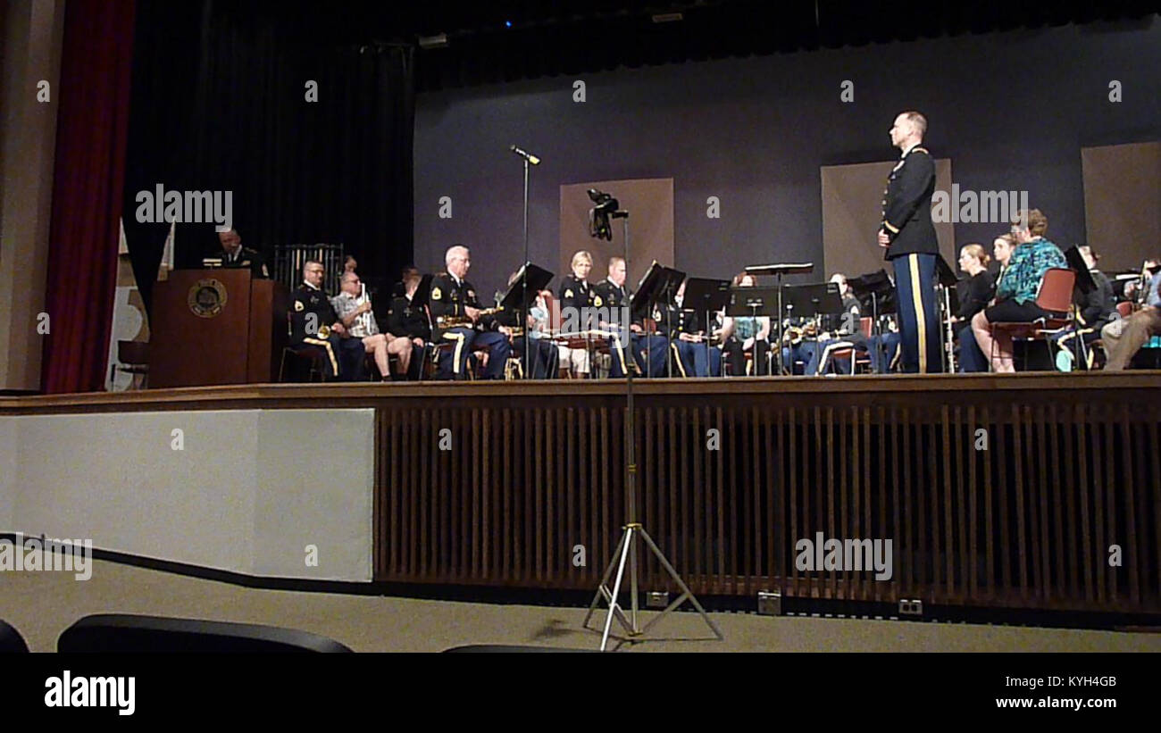 US military band concert Stock Photo Alamy