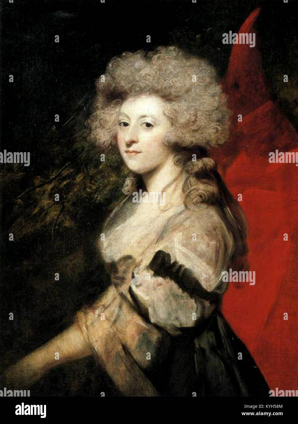 Maria Anne Fitzherbert, longtime companion of the future King George IV Stock Photo