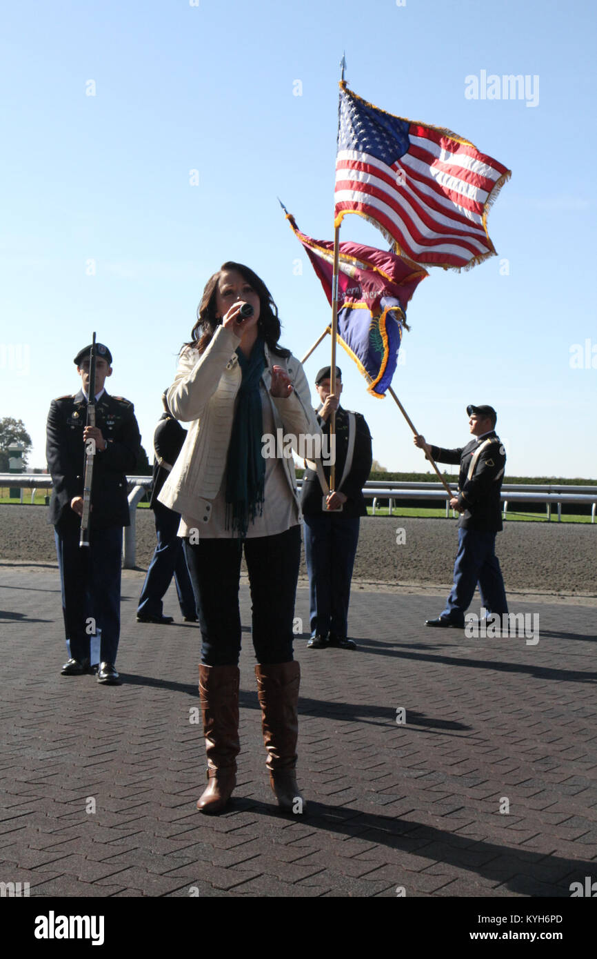 Army Spec. Cheyenne Jennings sang the National Anthem at the opening ...