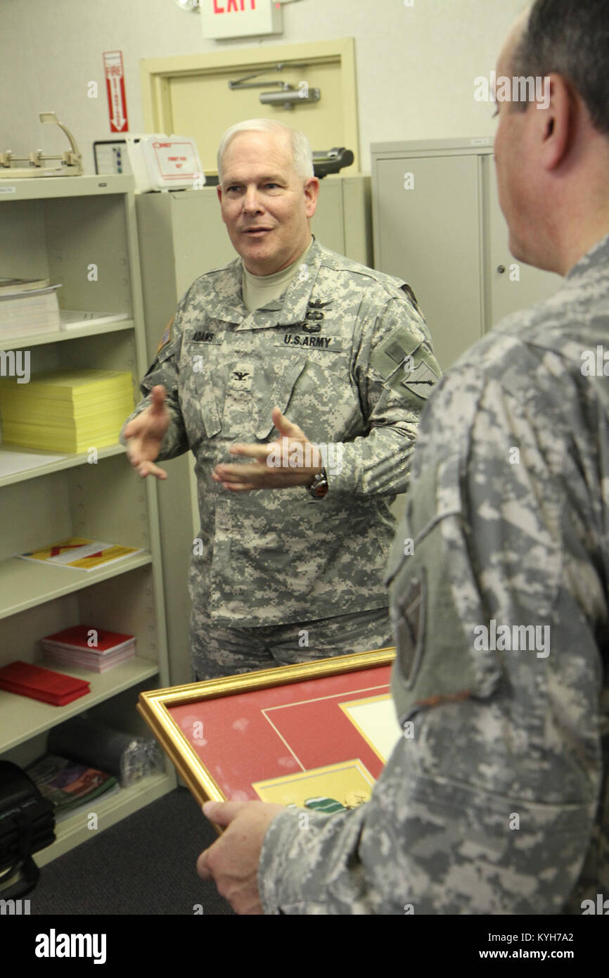 Members of the Kentucky National Guard's J2 office take part in awards