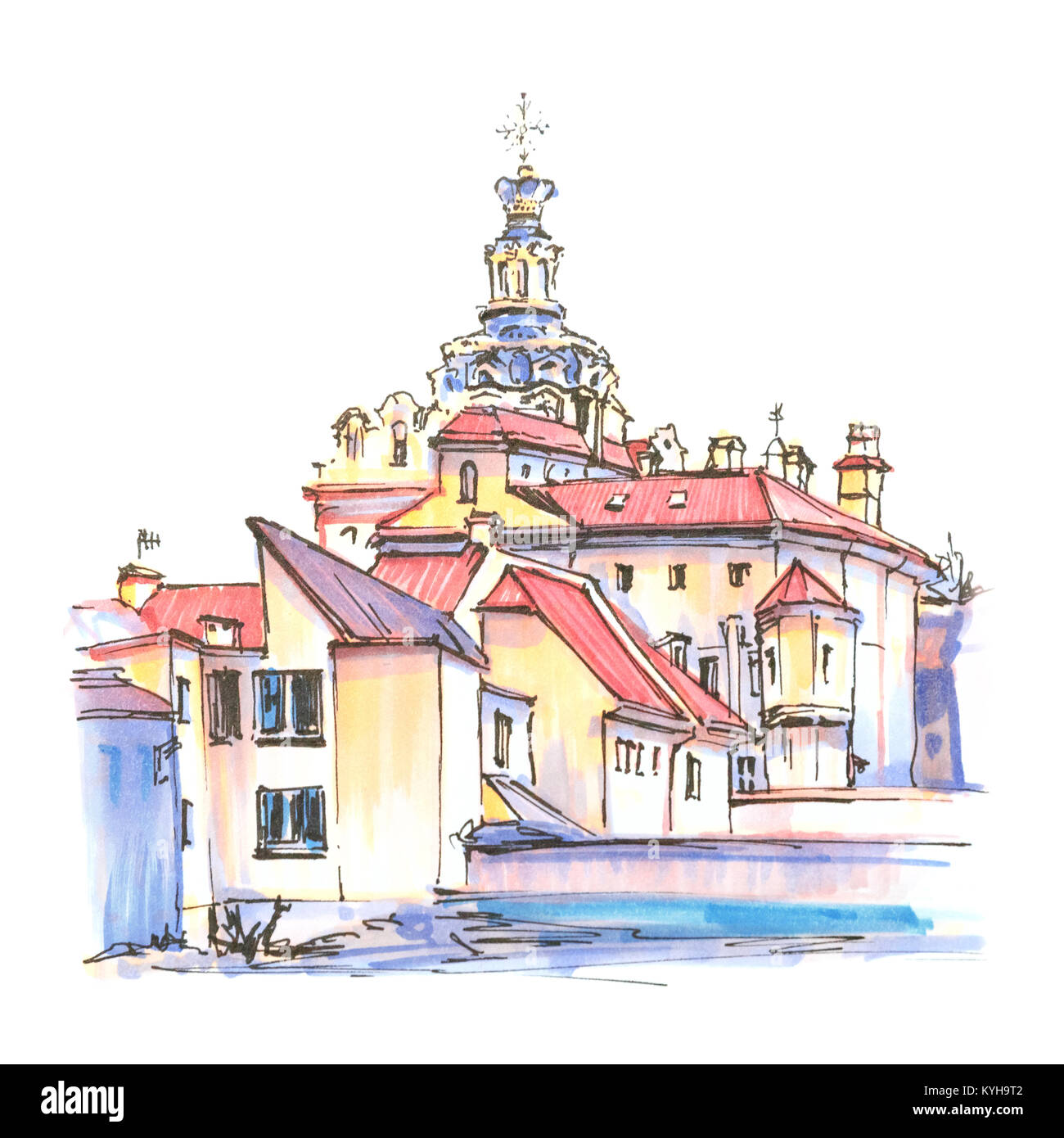 Facade typical building in Cut Out Stock Images Pictures Alamy