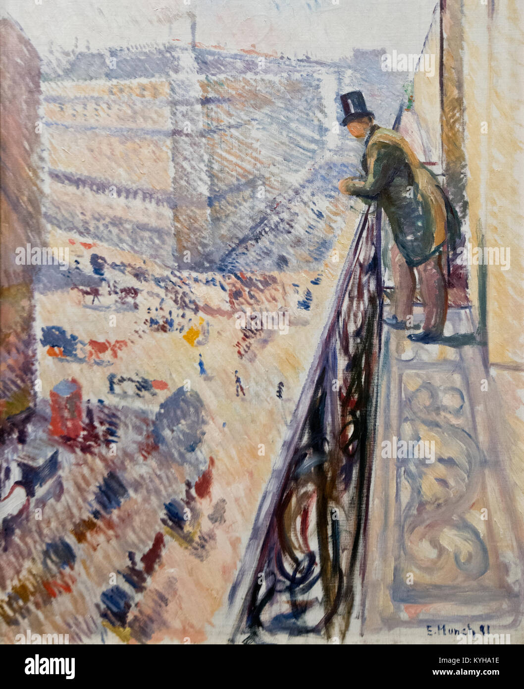 Edvard Munch: Rue Lafayette (1891) Stock Photo