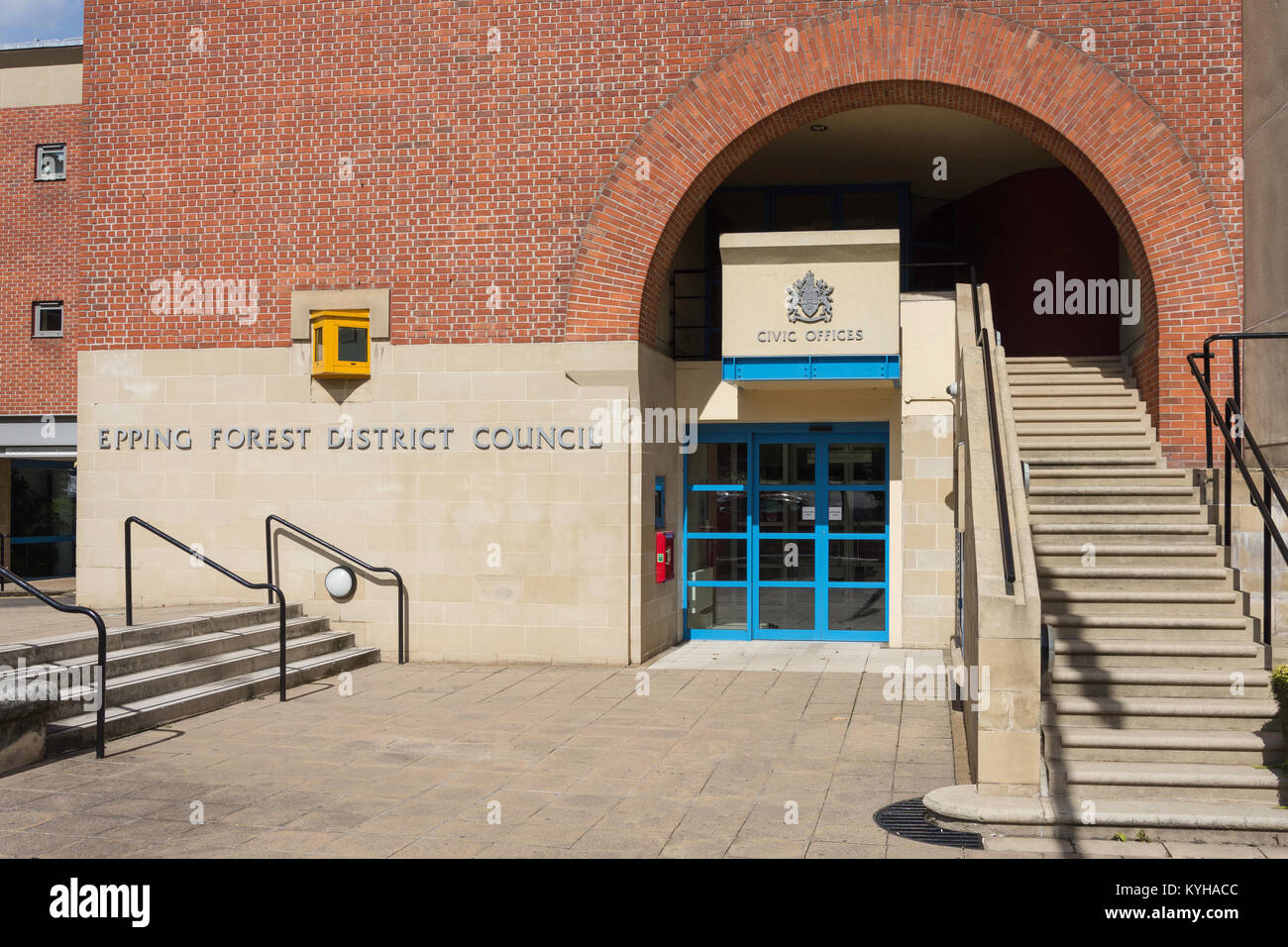 Entrance to epping forest district council building high street hires