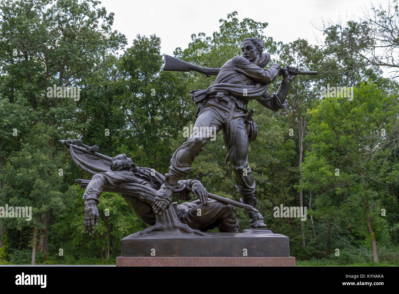 The State of Mississippi monument, Seminary Ridge, Gettysburg National Military Park, Pennsylvania, United States. Stock Photo