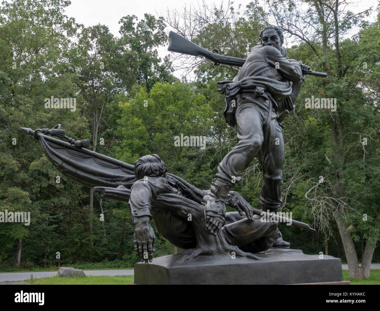 The State of Mississippi monument, Seminary Ridge, Gettysburg National Military Park, Pennsylvania, United States. Stock Photo