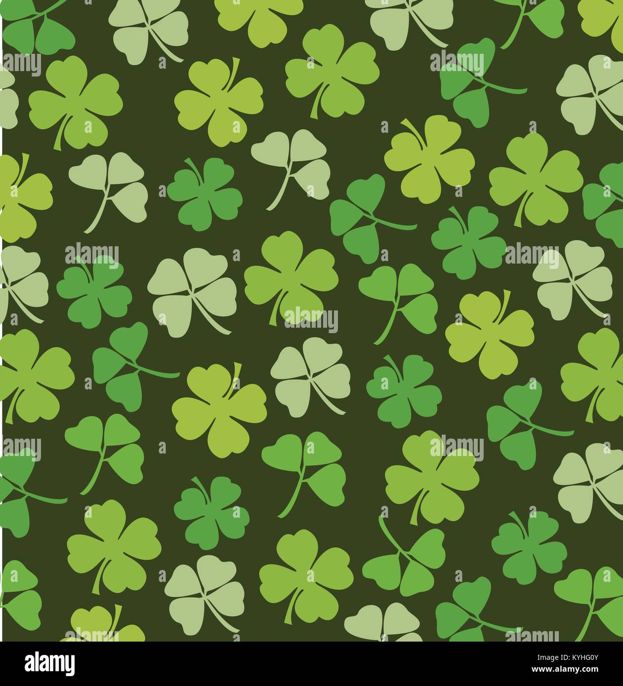 St. Patrick's day vector background with shamrock Stock Vector Image ...
