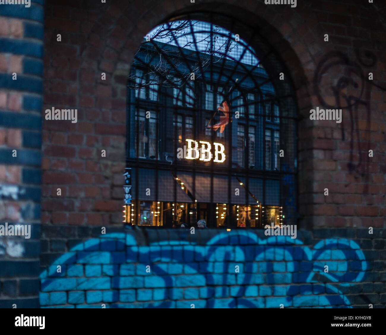 BBB, Beach Blanket Babylon in Shoreditch Stock Photo