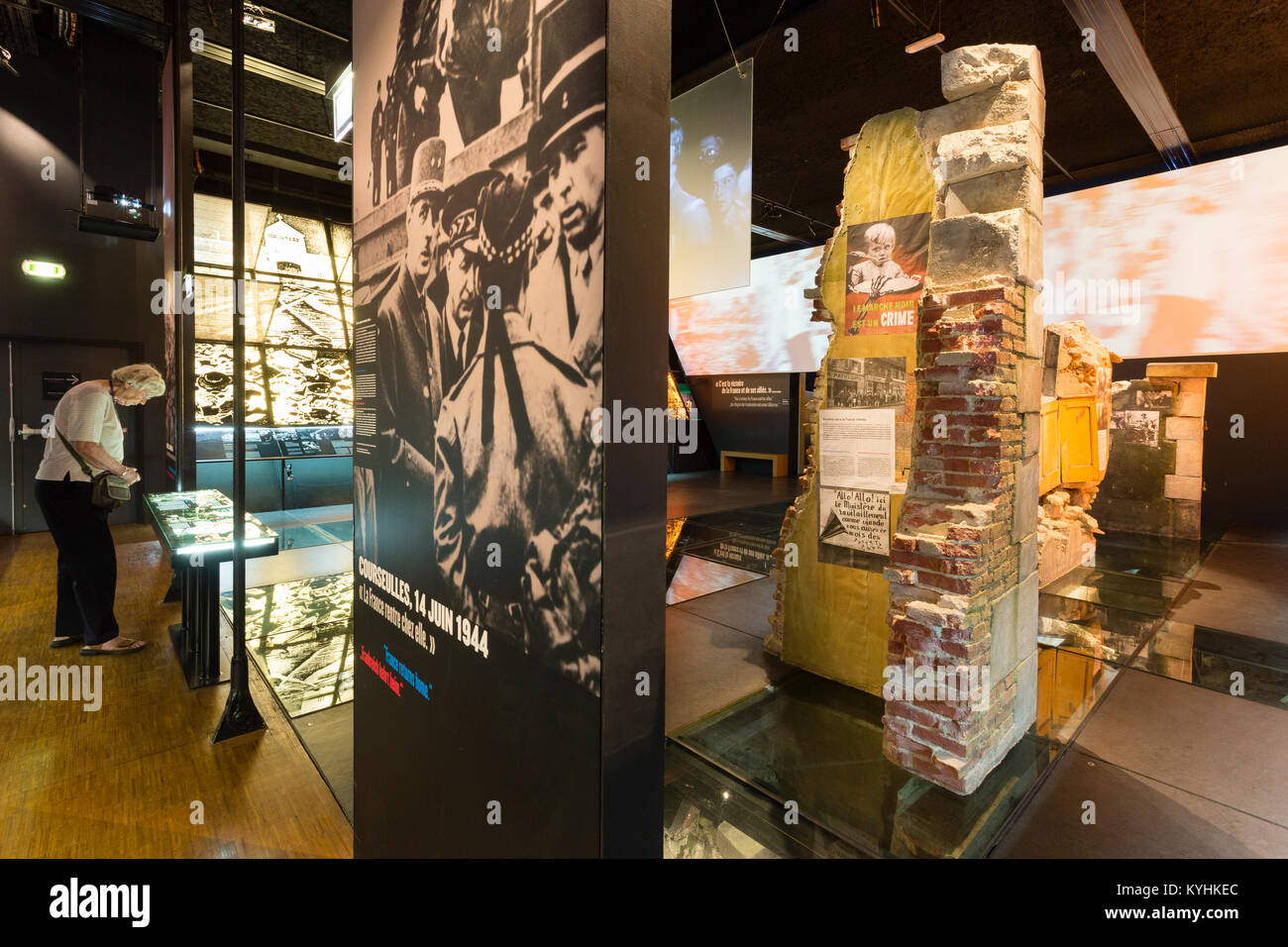 France, Haute-Marne (52), Colombey-les-Deux-Églises, Mémorial Charles-de-Gaulle, salle d'exposition // France, Haute-Marne, Colombey-les-Deux-Eglises, Stock Photo