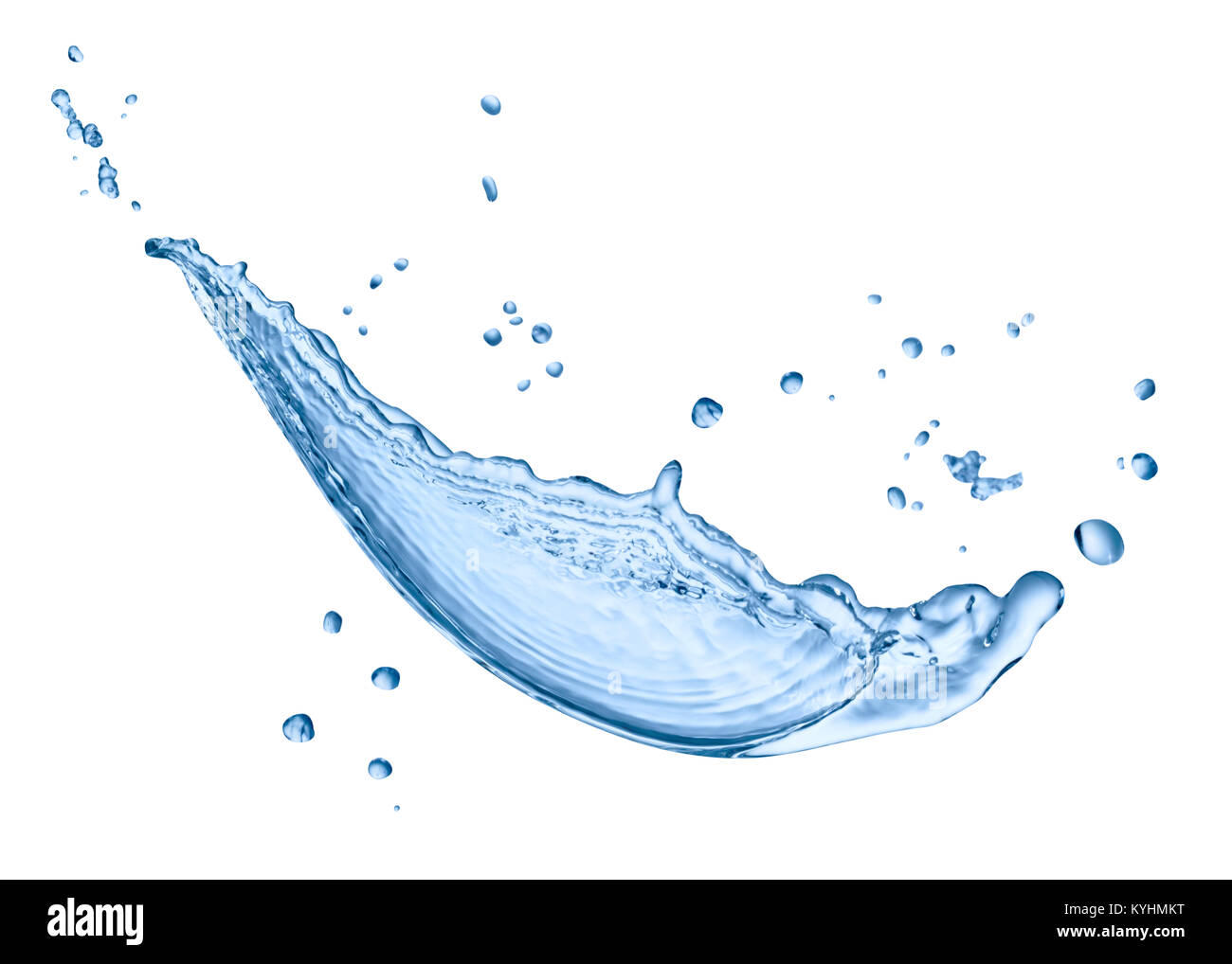 close up of a water splash on white background Stock Photo - Alamy