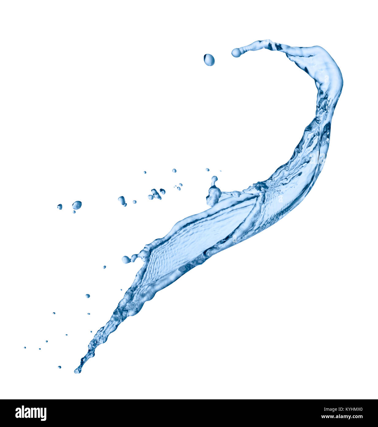 close up of a water splash on white background Stock Photo - Alamy