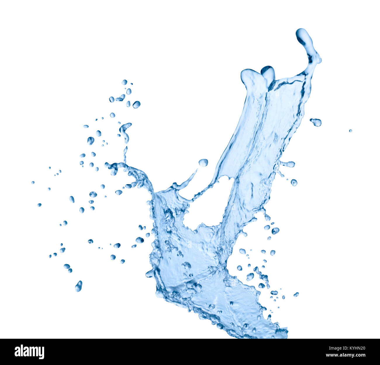 close up of a water splash on white background Stock Photo - Alamy