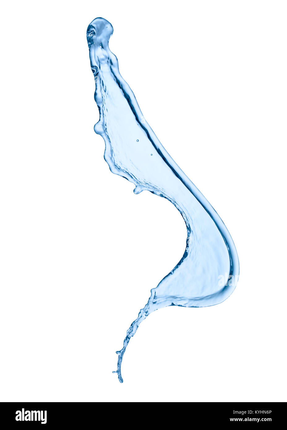 close up of a water splash on white background Stock Photo - Alamy