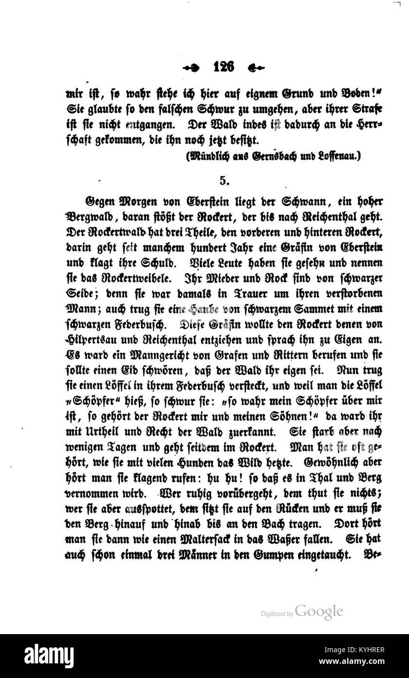 Sagen Sitten Gebräuche (Meier 1852) 126 Stock Photo