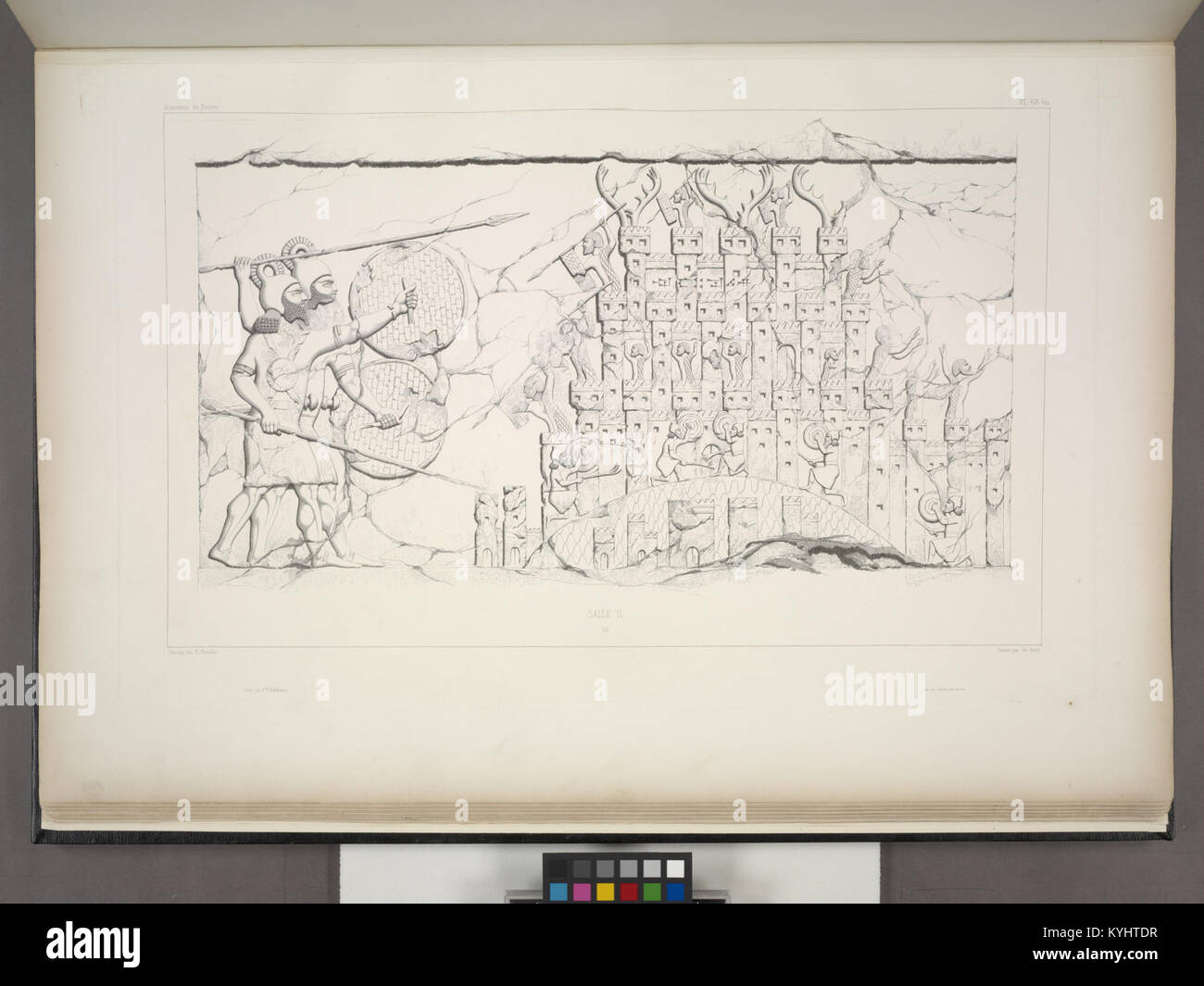 This bas-relief, displayed in Salle II, is a large-scale sculpture ...
